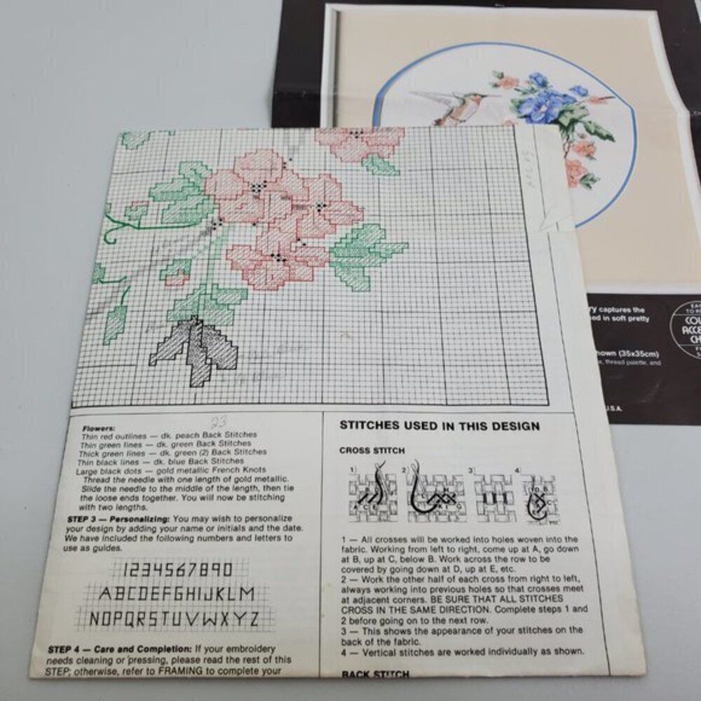 Dimensions Springtime Hummingbird Cross Stitch Pa - Picture 4 of 5
